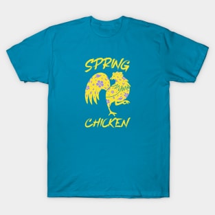 Spring Chicken Gold Design T-Shirt